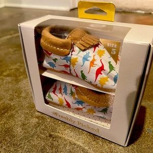 Freshly Picked Baby Moccasins - City Mocc Dinos Size 5